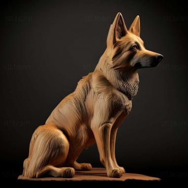 3D model Croatian Shepherd dog (STL)